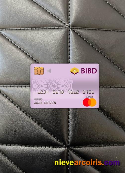 Brunei Bank Islam Brunei Darussalam bank mastercard debit card photolook